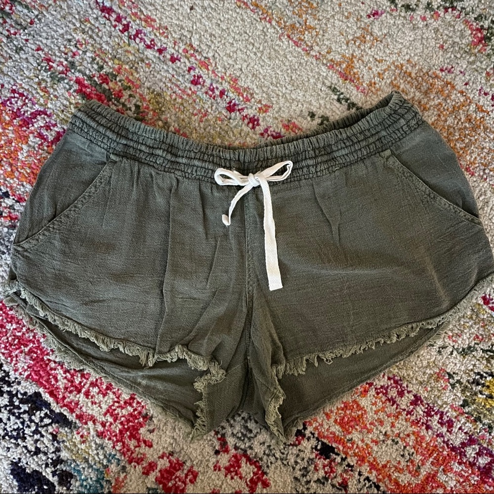 rip curl linen shorts Sz M